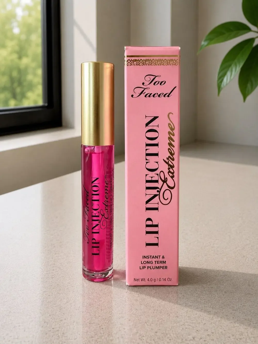 $33 New Too Faced Lip Injection Extreme Bubblegum Yum Lip Plumper